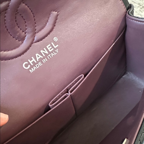 CC Chic Black Quilted Chain Shoulder Bag Purse Black Silver - Picture 14 of 14